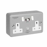 K22-MP Powerbreaker 30mA RCD Twin Switch Socket