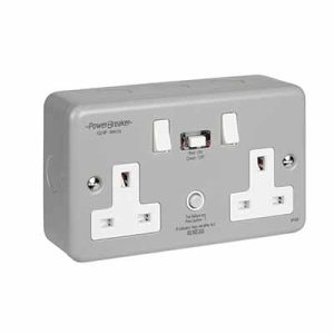 K22-MP Powerbreaker 30mA RCD Twin Switch Socket