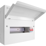 CUEB12MS10 - 12 Way Metal Consumer Unit with 100A Mains Switch (10 Free Ways)