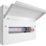 CUEB14MS12 - 14 Way Metal Consumer Unit with 100A Mains Switch (12 Free Ways)