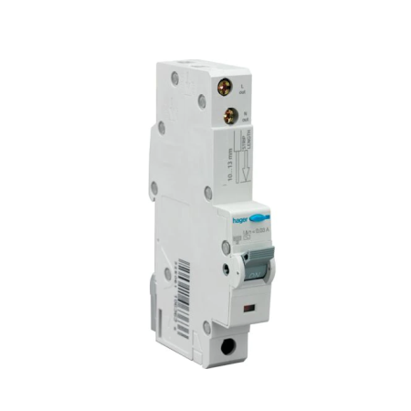 ADA156U - Hager 6A RCBO 30mA 6kA B Curve Type A