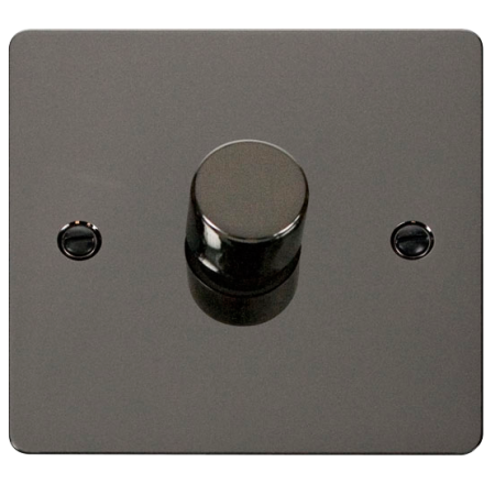 FPBN161 - Scolmore Define - 1 Gang 2 Way 0-100W Dimmer - Black Nickel