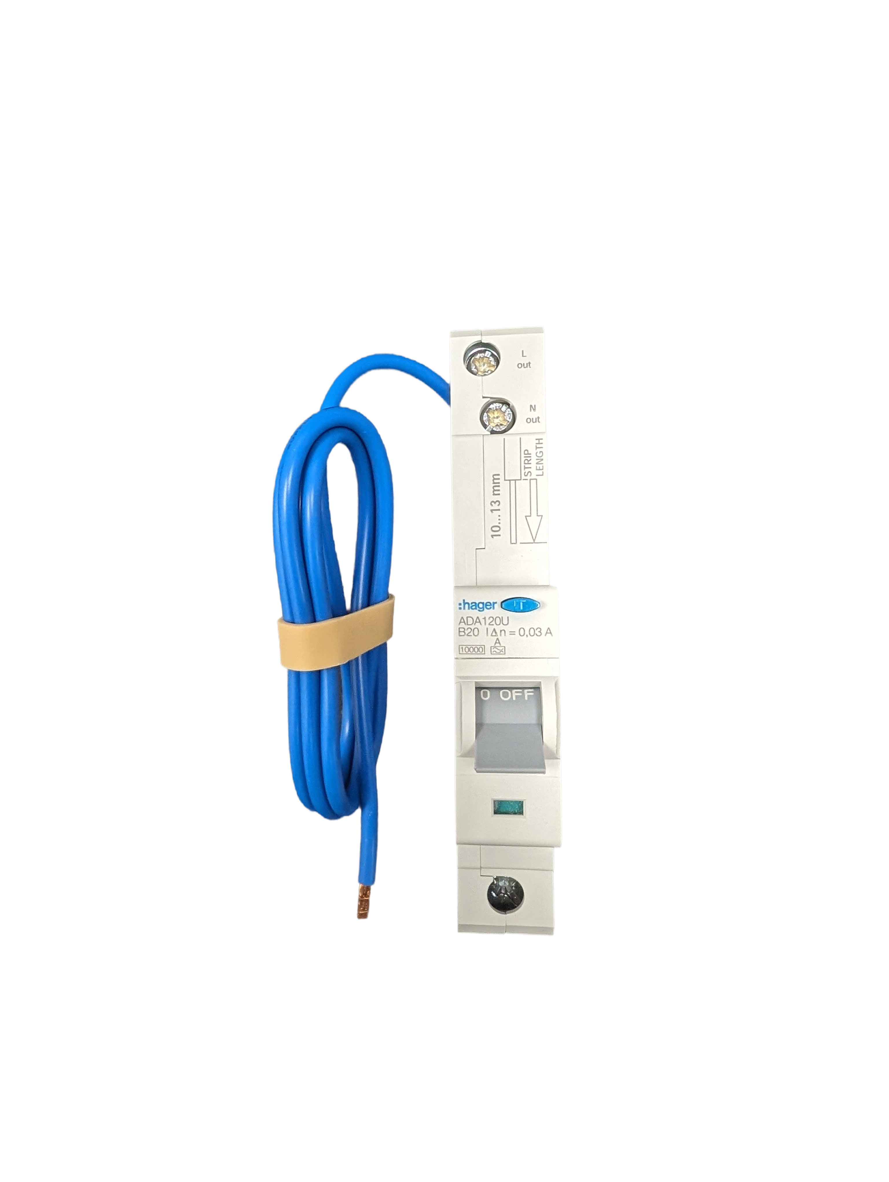 ADA120U - Hager Compact RCBO 20A 30mA 10kA