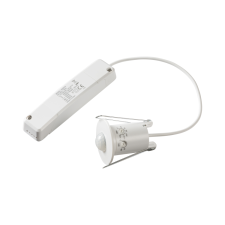 Knightsbridge OS0019 Mini PIR Sensor - 360° Detection, Recessed (IP20)