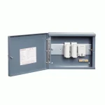 CO100DPN Ryefield 2 Way Distribution Board with 100A Fuse Units, sealable cut-out box for multi-dwelling installations.