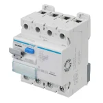 Hager CDB640E 40A 4 pole 30mA Type B residual current device for DIN rail mounting