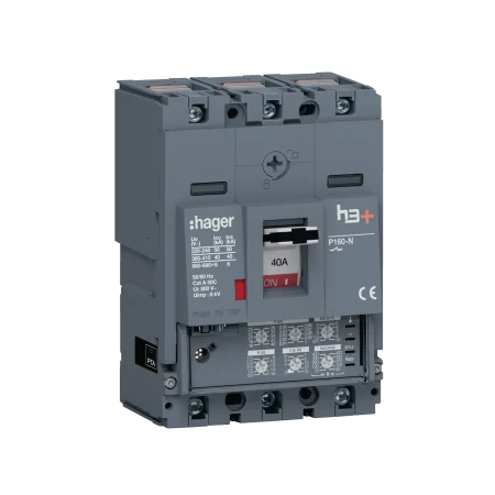 Hager HNS040JC 40A 3 pole moulded case circuit breaker