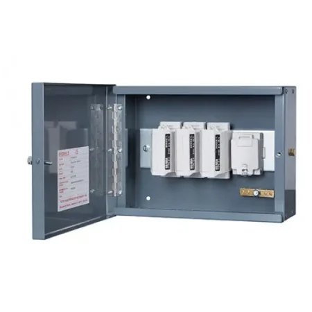 CO100TPN - Ryefield 3 Way Distribution Board with 100A Fuse Units Cut Out Box