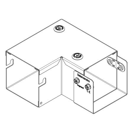 legrand mgip22asl salamandre ip4x 90deg top lid square bend 50x50mm