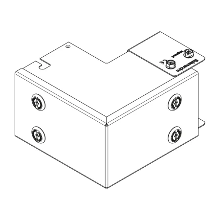 legrand mgip44csl salamandre ip4x 90deg external square bend 100x100mm